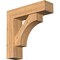 Ekena Millwork Westlake Block Smooth Bracket w/ Offset Brace, Western Red Cedar, 7 1/2"W x 28"D x 28"H BKT0806X28X28WTL05SWR - alternate 1